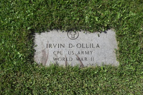  Irvin D Ollila Marker Image