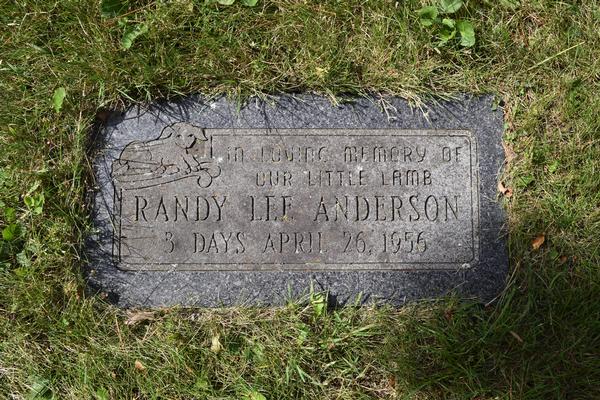  Randy Lee Anderson (baby) Marker Image
