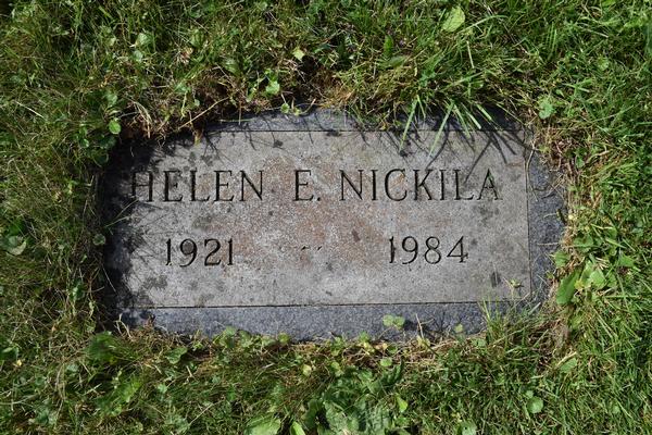  Helen Esther Nickila Marker Image