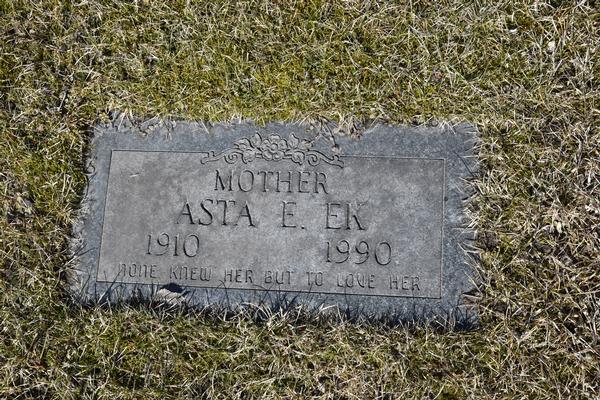  Asta Elizabeth Ek Marker Image