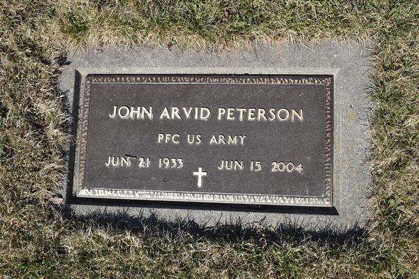  John Arvid Peterson Marker Image