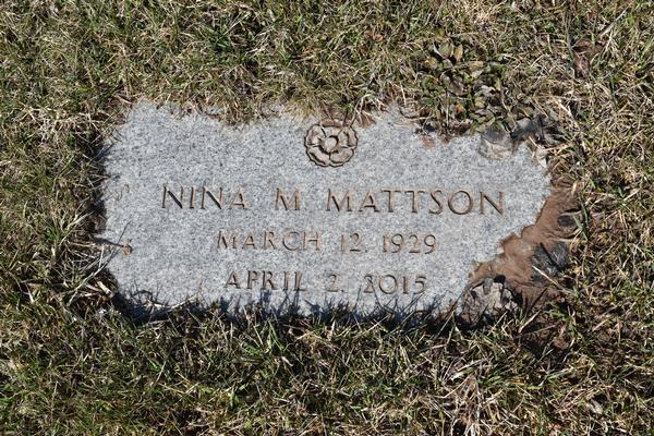  Nina Marie Mattson (Ropponen) Marker Image