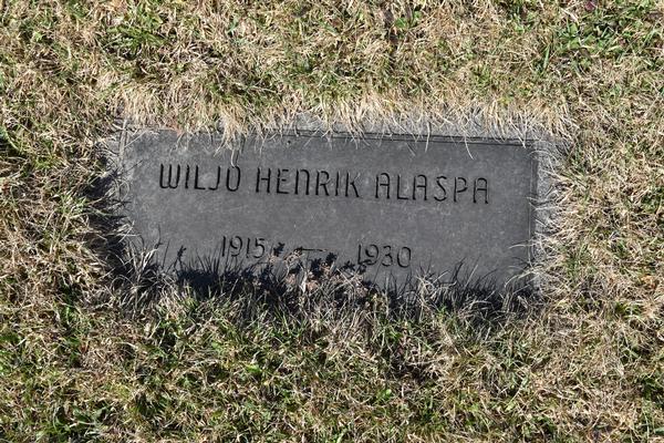  Wiljo Henrik Alaspa Marker Image
