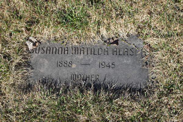  Susanna Matilda Alaspa Grave/Marker Image
