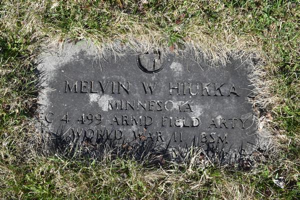  Melvin Waldemar Hiukka Marker Image