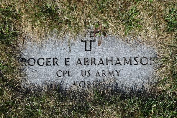  Roger Ernest Abrahamson Marker Image