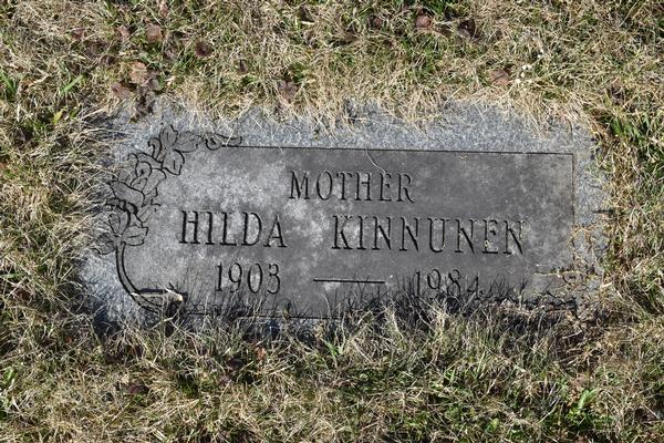  Hilda Kinnunen Grave/Marker Image