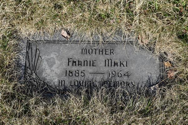  Fannie Maki Grave/Marker Image