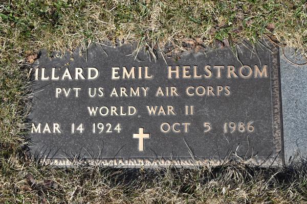  Willard (William) Emil Helstrom Marker Image