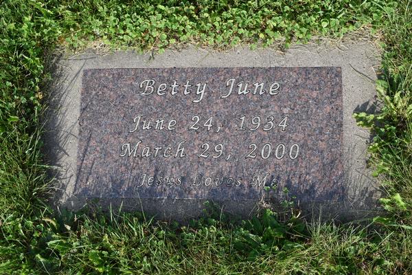  Betty June Bergstedt Marker Image